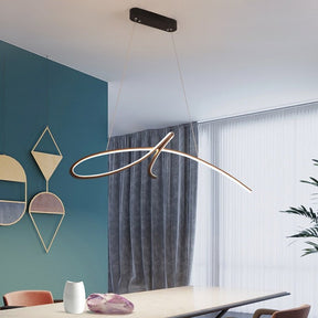 Lustre LED Moderne et Élégant - Éclairage Économe en Énergie et Dimmable