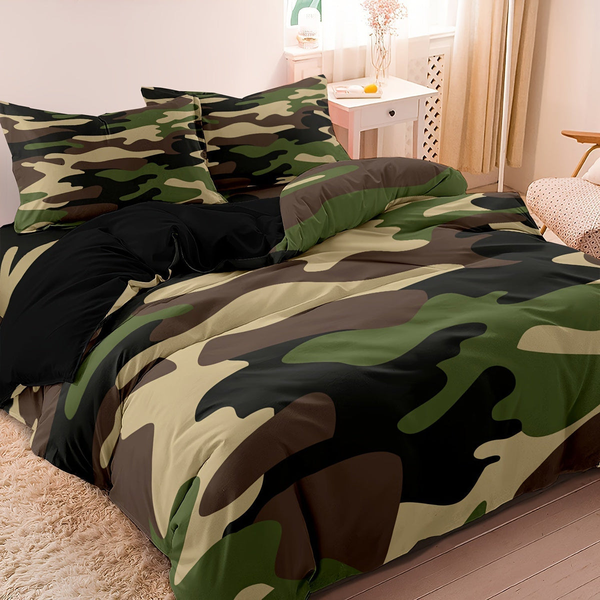 Literie Camouflage Chic pour Chambre - Confort et Style Élégant