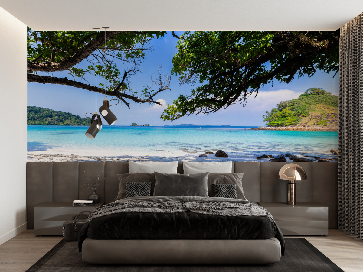 Island Sea Panoramic Wallpaper