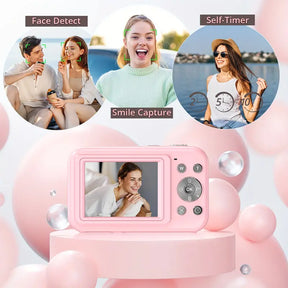 Appareil Photo Numérique Vintage - Léger et Portable avec Vidéo 1080p