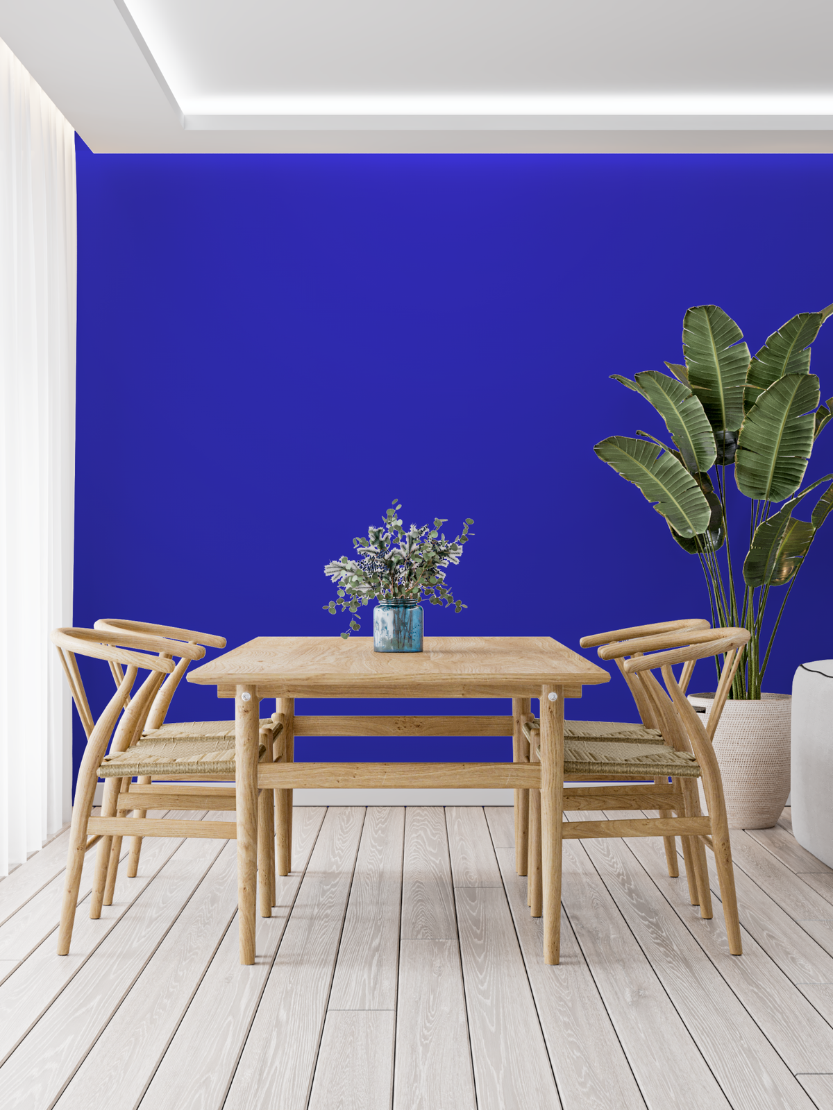 Papier Peint Bleu Majorelle