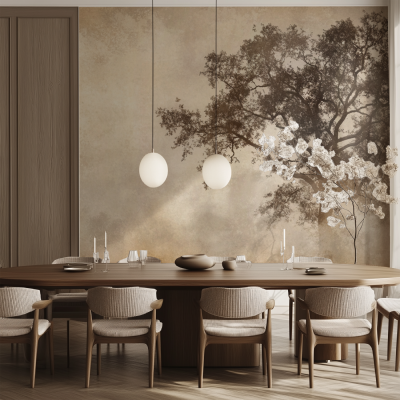 Sepia Tree Wallpaper