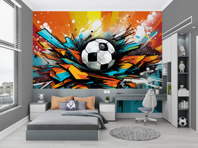 Graffiti Football Balloon Wallpaper