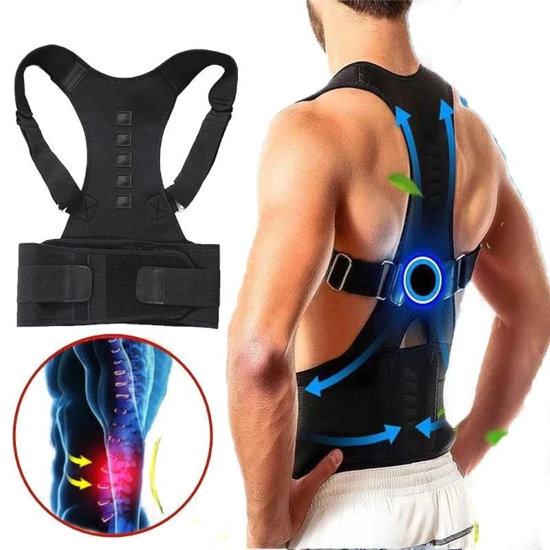 Support Postural Magnétique Ajustable - Soulagement et Alignement Sains du Dos