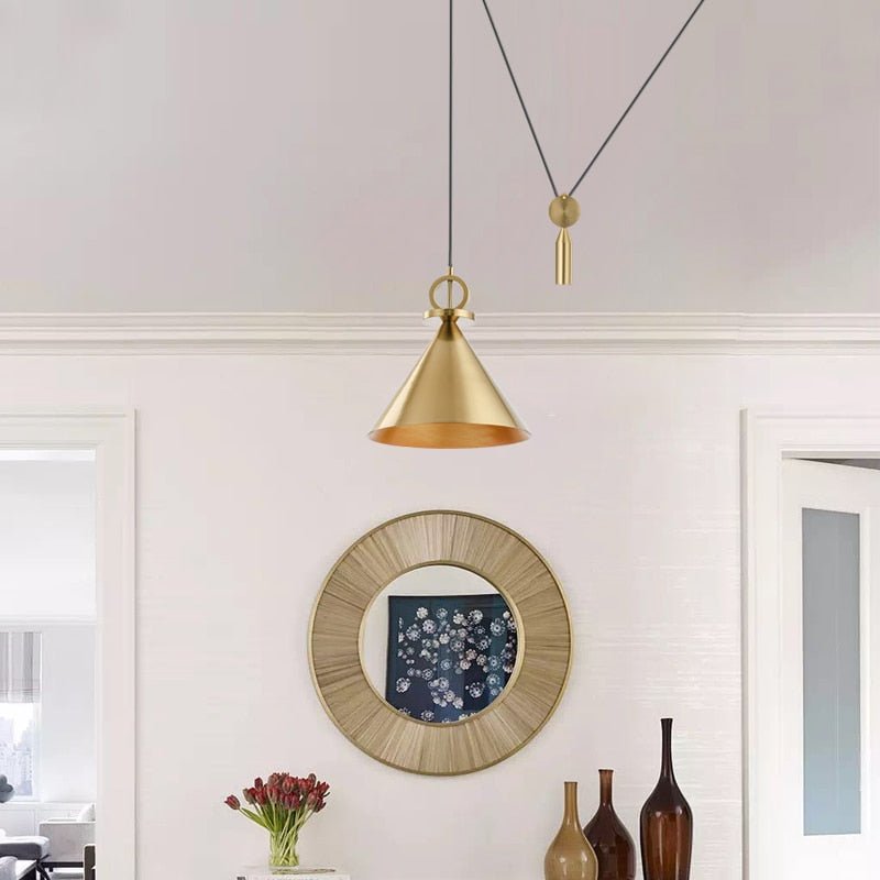 Lampe de Plafond en Cuivre - Design Élégant et Minimaliste