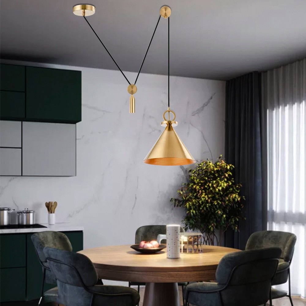 Lampe de Plafond en Cuivre - Design Élégant et Minimaliste