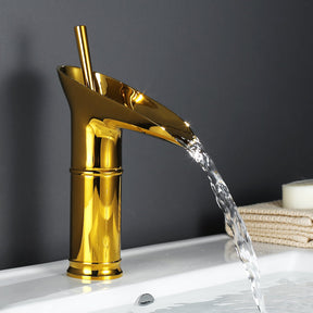 Robinet de Salle de Bain Cascade - Élégance Rétro avec Écoulement Luxueux