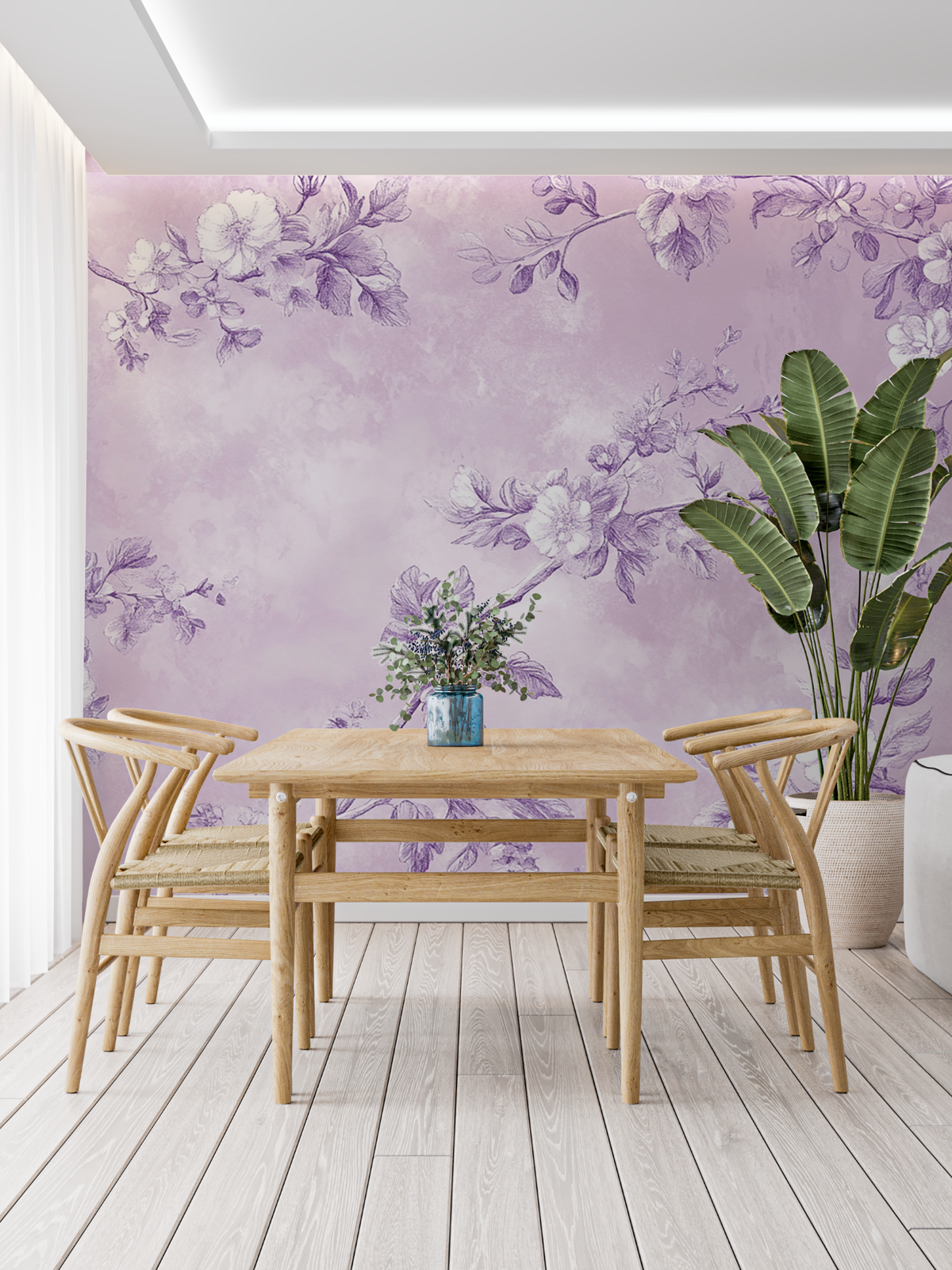 Papier Peint Lilas Mauve