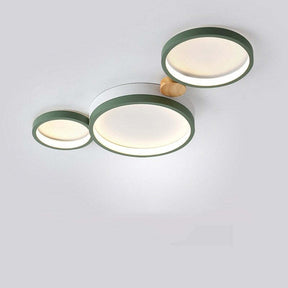Plafonnier Élégant Blanc et Gris - Design Moderne et Illumination Uniforme