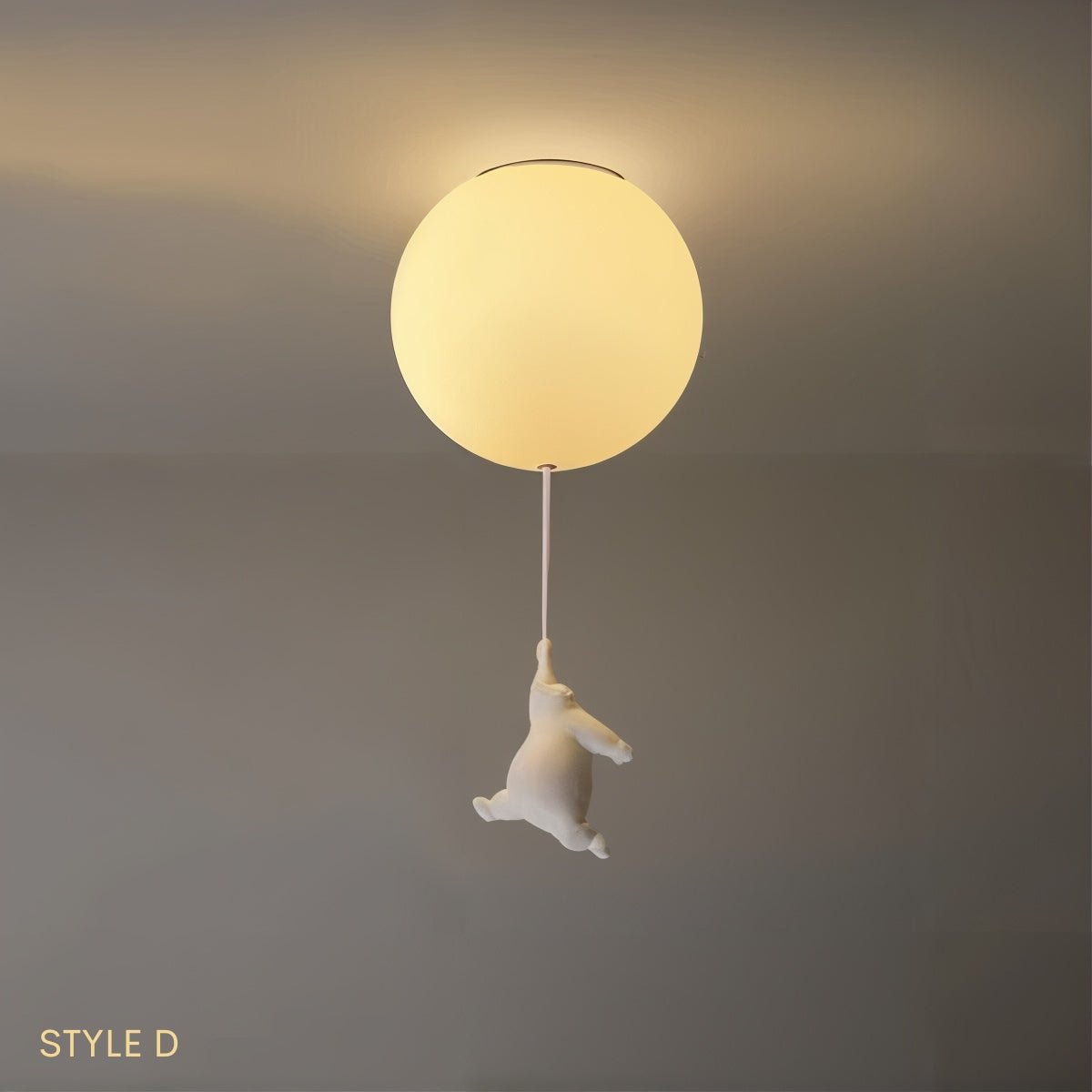 Lampe de Plafond Enfantine en Forme d'Ours - Design Ludique et Amusant pour Chambre