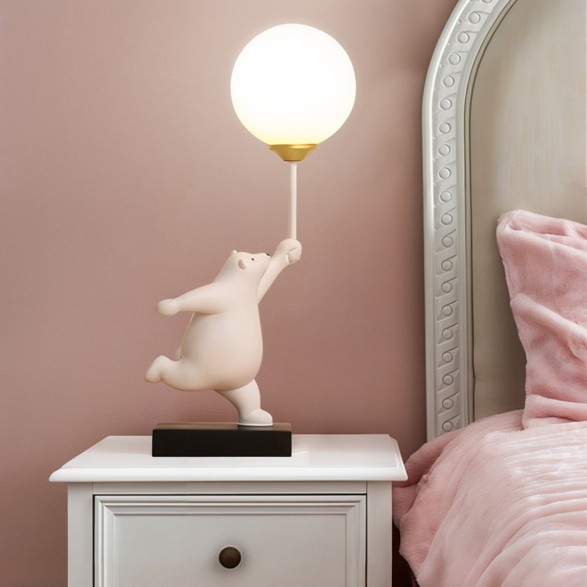 Lampe de Table Bébé Ours - Éclairage Doux et Charmant pour Enfant