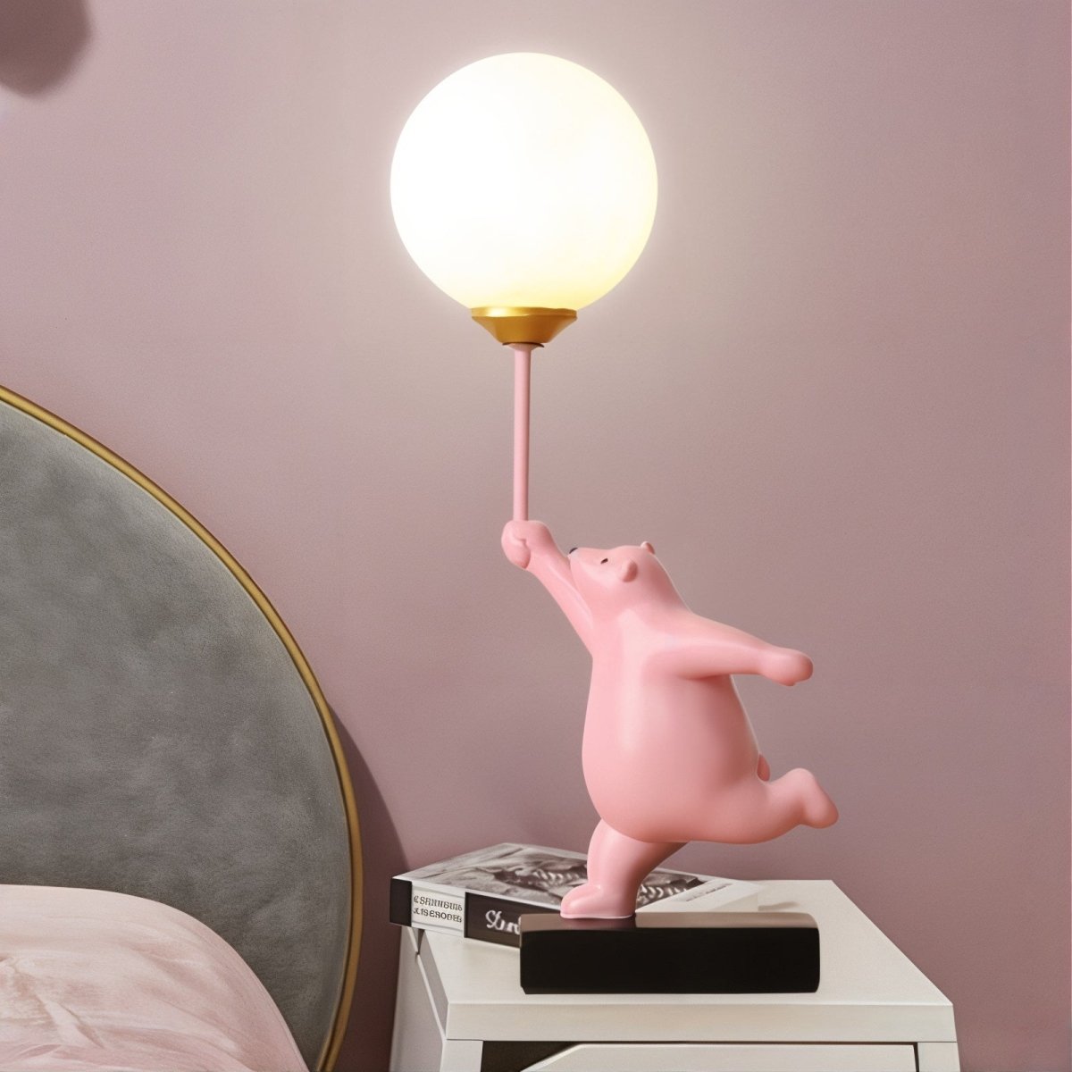 Lampe de Table Bébé Ours - Éclairage Doux et Charmant pour Enfant