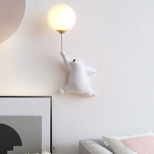 Applique Murale Ours Mignon - Lumière Douce et Ambiance Cosy