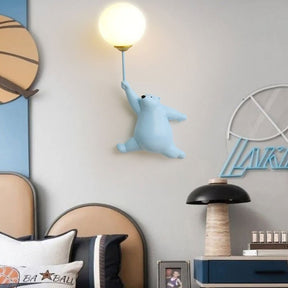 Applique Murale Ours Mignon - Lumière Douce et Ambiance Cosy