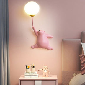 Applique Murale Ours Mignon - Lumière Douce et Ambiance Cosy
