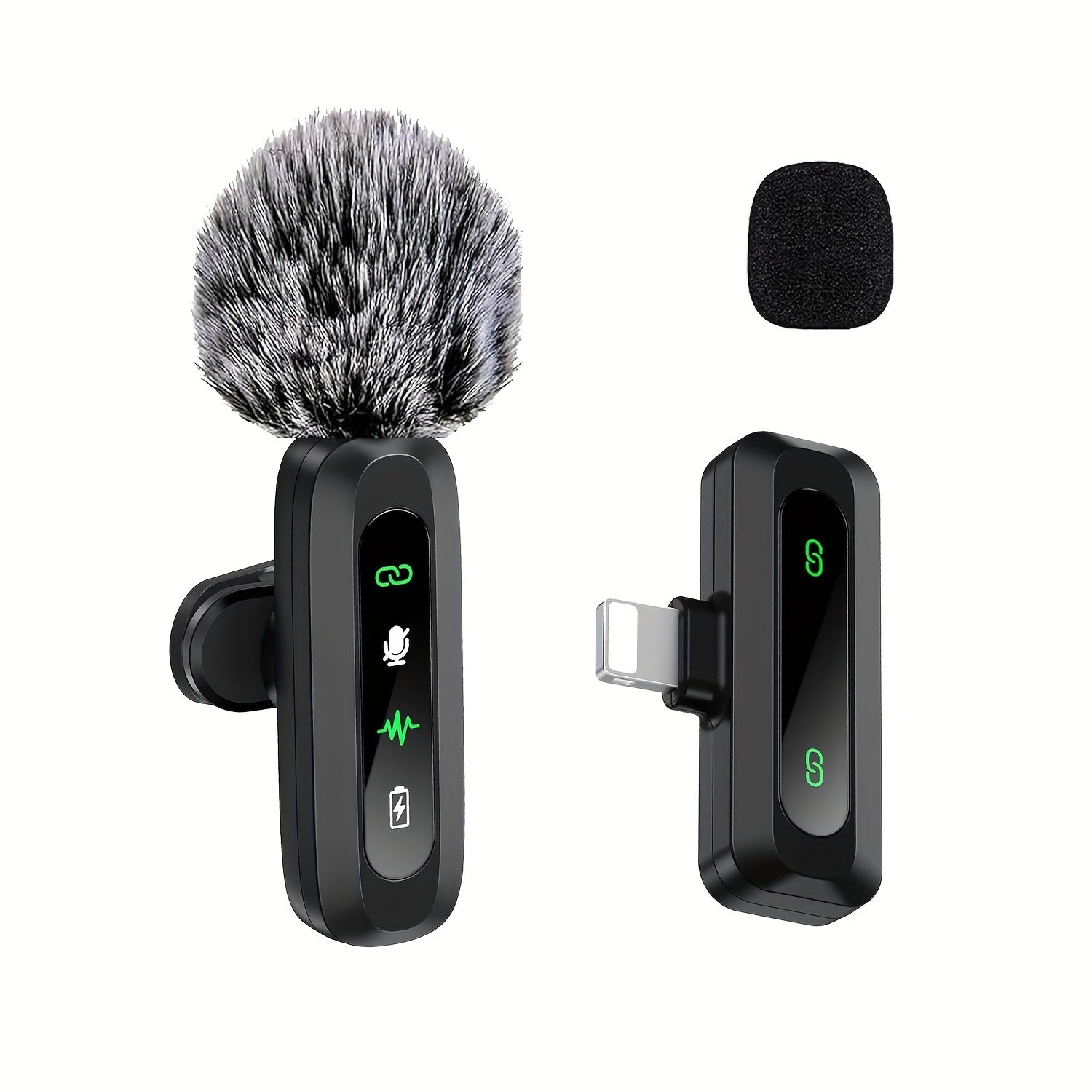 Microphone Lavalier Sans Fil USB-C - Design Compact pour Podcasts et Vlogs