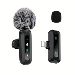 Microphone Lavalier Sans Fil USB-C - Design Compact pour Podcasts et Vlogs