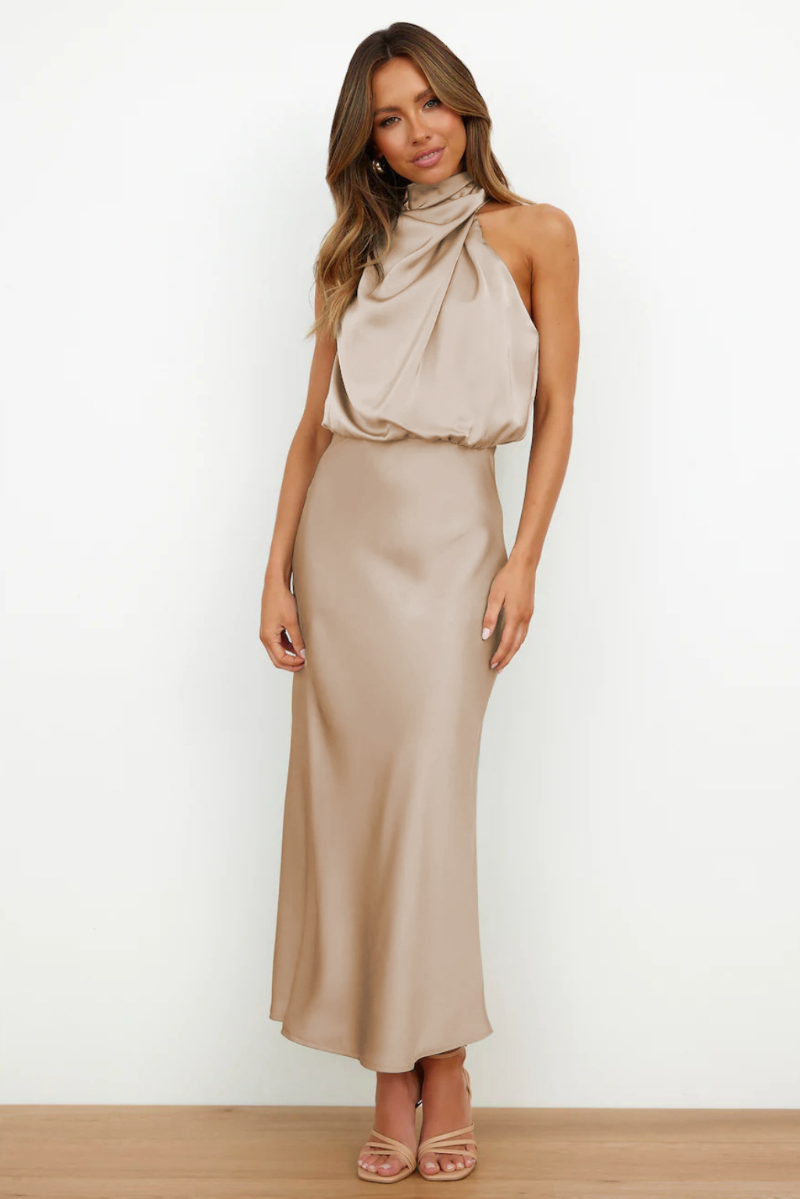 Robe de Soirée Maxi Hors-Épaule - Élégance et Confort pour Toutes Occasions