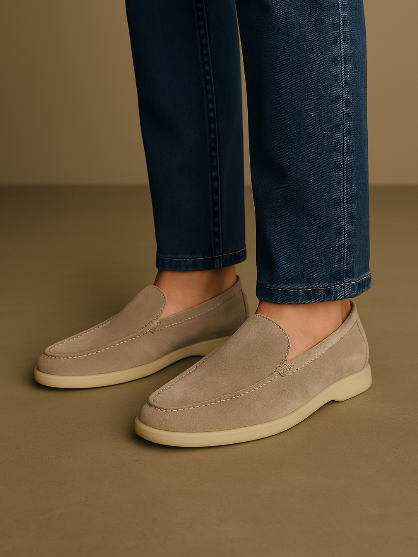 Mocassins en Suède Confortables - Respirants et Idéaux pour l'Été