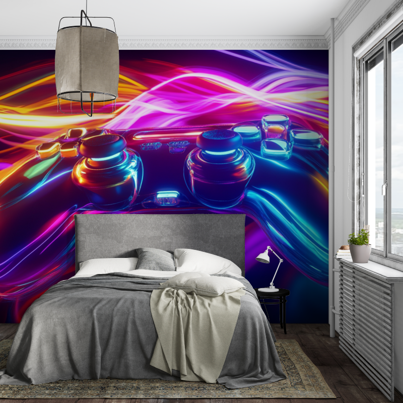 Neon Games Explosion Wallpaper