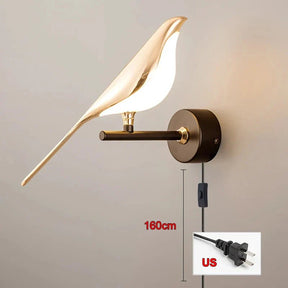 Applique Murale LED Oiseau - Éclairage Chaud et Design Élégant