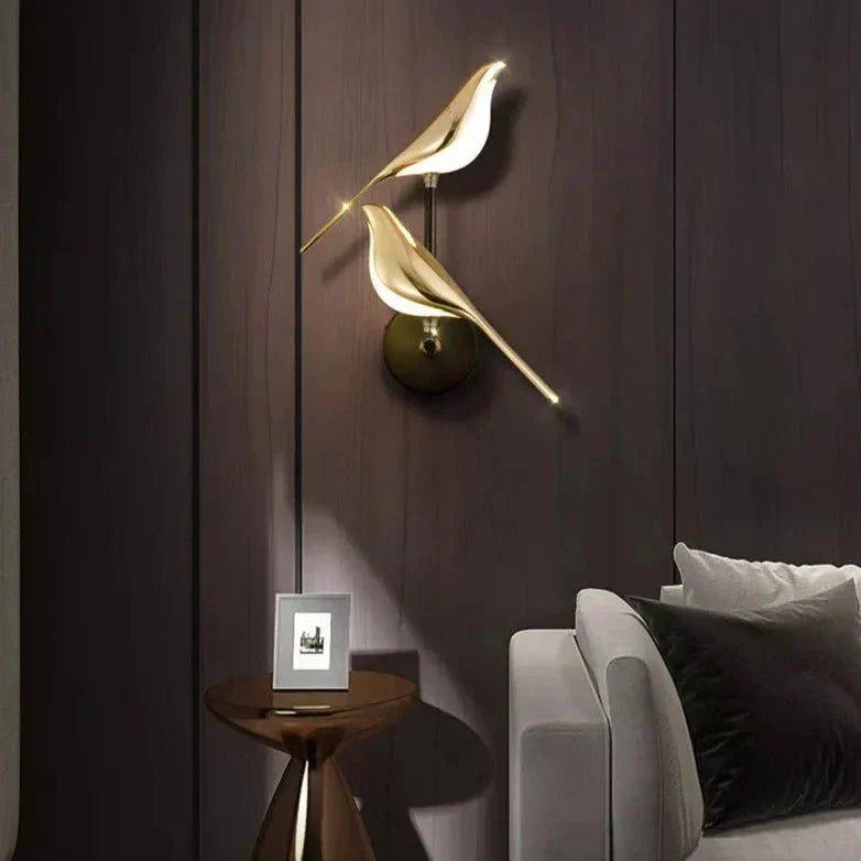 Applique Murale LED Oiseau - Éclairage Chaud et Design Élégant