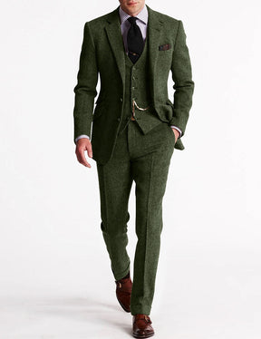 Costume Tuxedo en Tweed pour Hommes - Élégance Intemporelle et Confort Durable