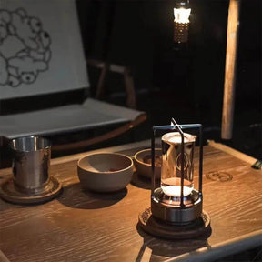 Lampe en Métal et Cristal - Éclairage Tactile et Ambiance Réglable