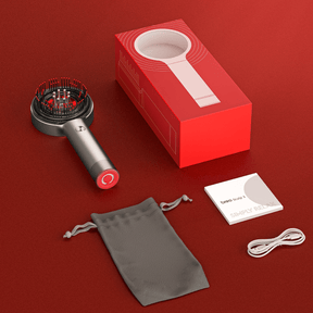 Brosse de Massage pour Cuir Chevelu - Thérapie par Lumière Rouge Relaxante