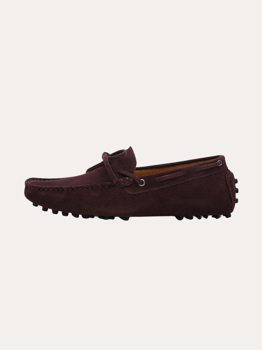 Mocassins en Suède Marron Foncé - Élégance et Confort au Quotidien