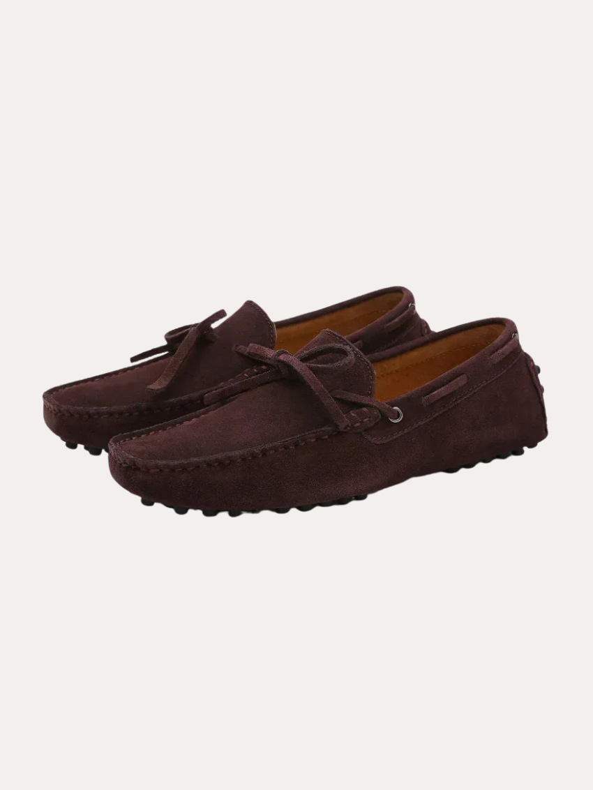 Mocassins en Suède Marron Foncé - Élégance et Confort au Quotidien