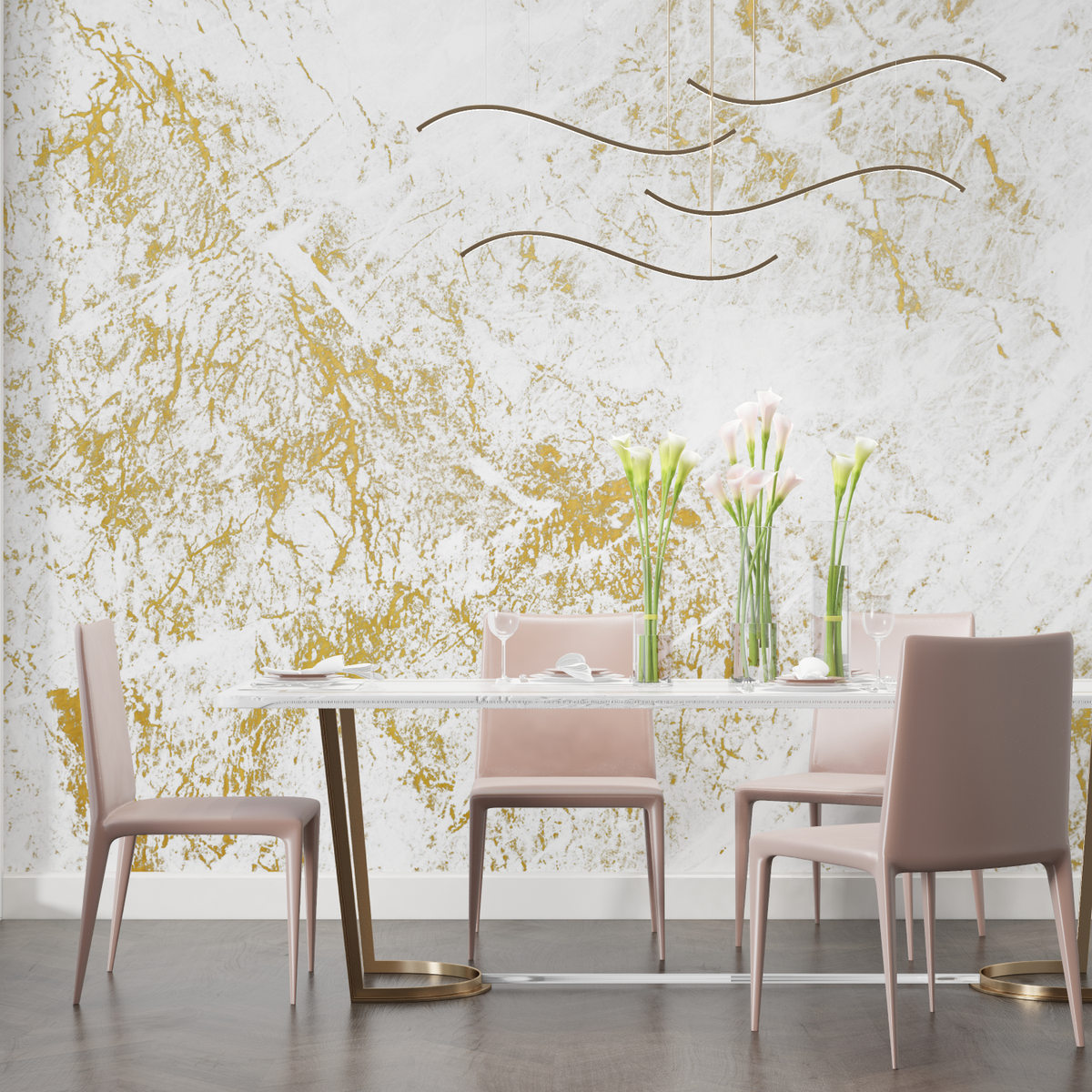 White Gold Wallpaper