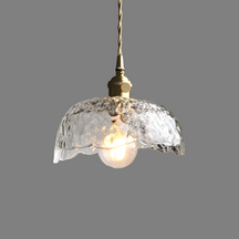 Lampe Suspendue en Laiton et Verre - Élégance Moderne et Installation Facile