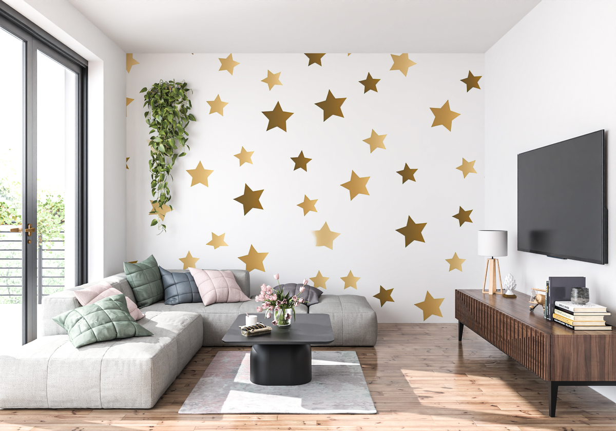 Golden Stars Wallpaper