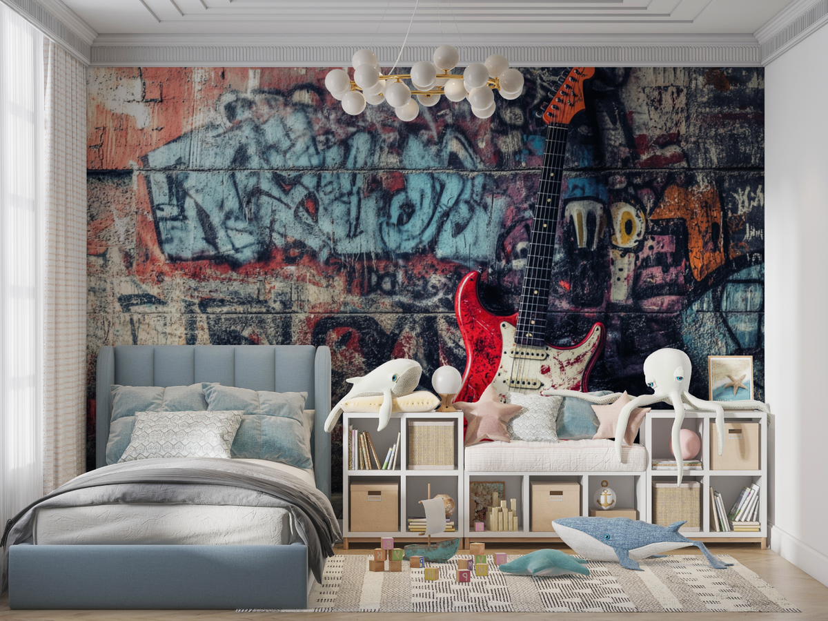 Papier Peint Hard Rock Tag