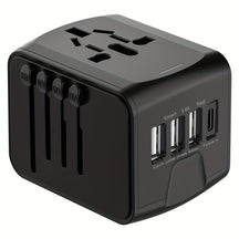 Adaptateur de Voyage Universel | 4 Ports USB et Type-C, Chargement Rapide