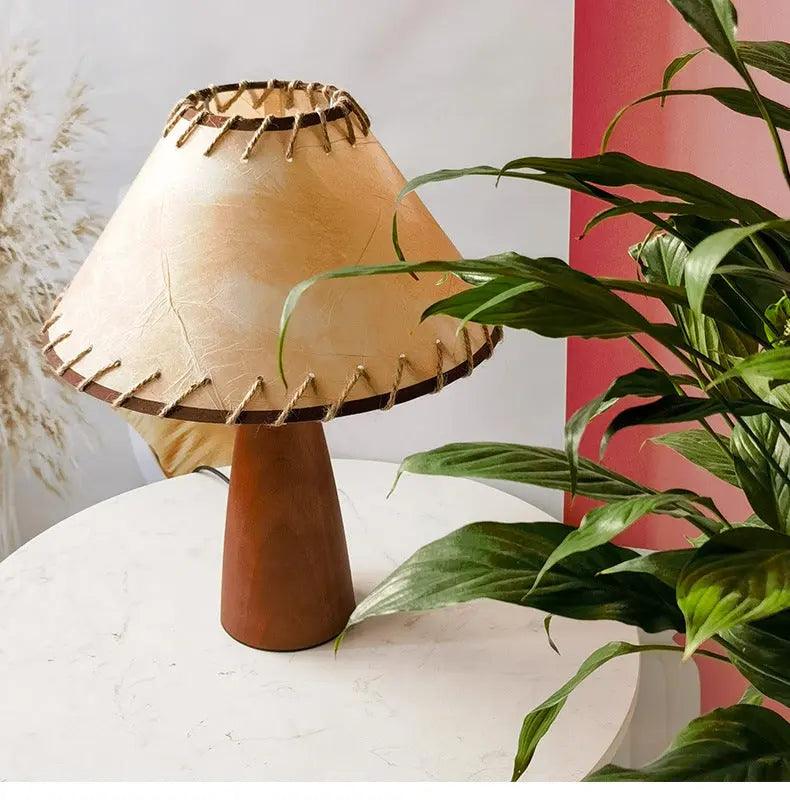 Éclairage en Bois Massif Rétro - Élégance Intemporelle et Lumière Chaude