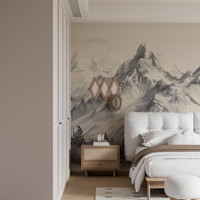 Alpine Massif Mountain Panoramic Wallpaper