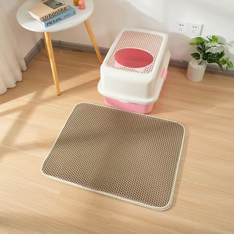 Tapis de Litière Imperméable pour Chats - Doux et Facile à Nettoyer