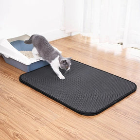 Tapis de Litière Imperméable pour Chats - Doux et Facile à Nettoyer