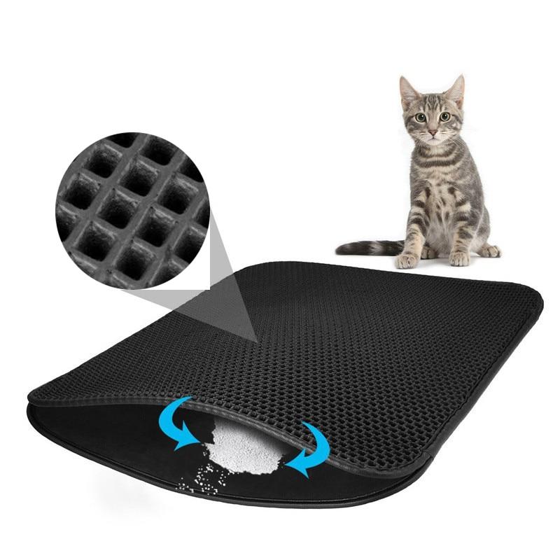 Tapis de Litière Imperméable pour Chats - Doux et Facile à Nettoyer
