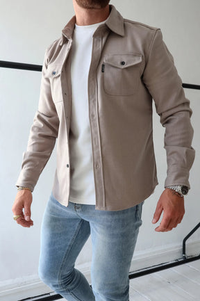 Veste Chemise à Boutons pour Hommes - Confort et Style Décontracté avec Poches