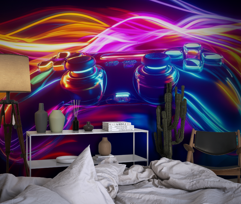 Neon Games Explosion Wallpaper