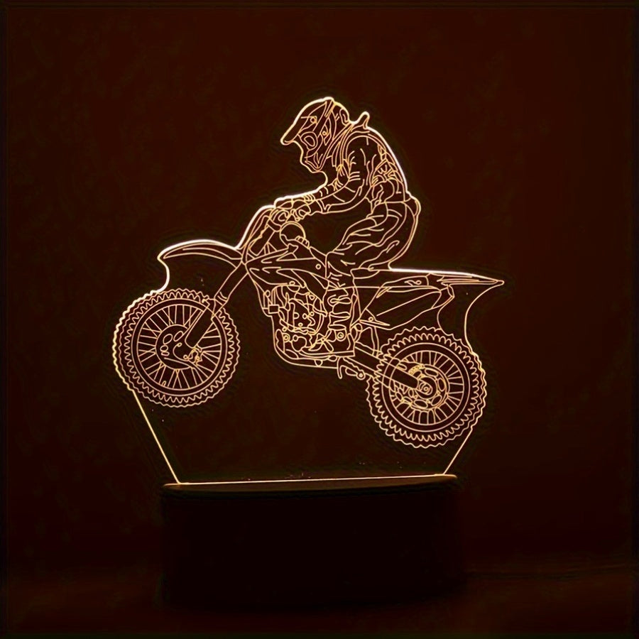 Éclairage LED Motocross 3D - Design Sportif et Économie d'Énergie