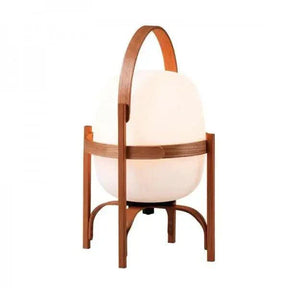 Lampe de Table en Bois avec Abat-jour en Verre - Élégance et Fonctionnalité Polyvalente