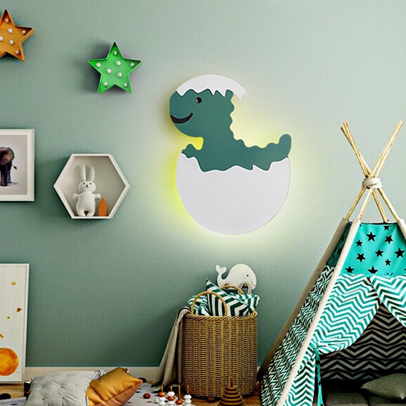 Lumière Murale Dinosaure LED - Charmante Décoration pour Chambre d'Enfant