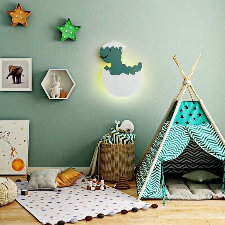 Lumière Murale Dinosaure LED - Charmante Décoration pour Chambre d'Enfant