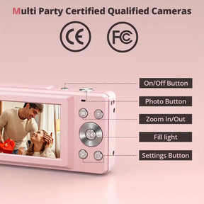 Appareil Photo Numérique Vintage - Léger et Portable avec Vidéo 1080p