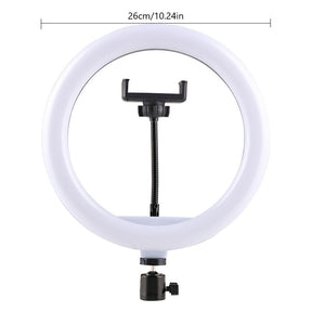 Anneau Lumineux 10 Pouces - Trépied Réglable et Support Téléphone