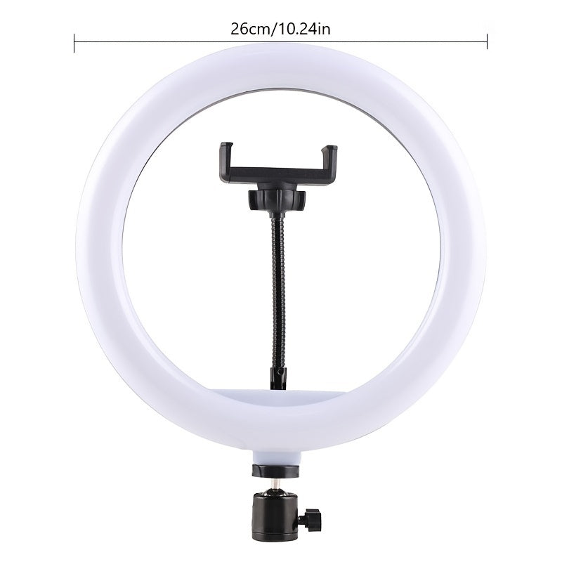 Anneau Lumineux 10 Pouces - Trépied Réglable et Support Téléphone